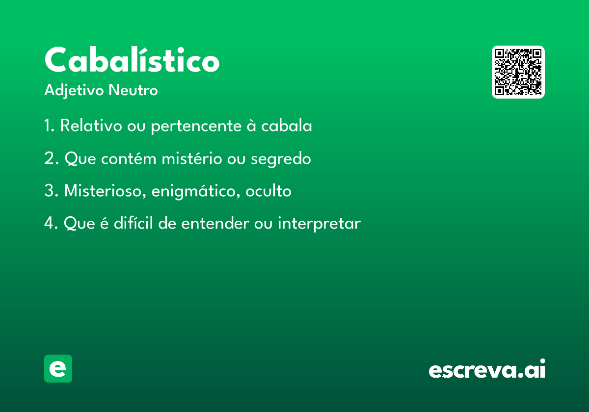 cabalístico