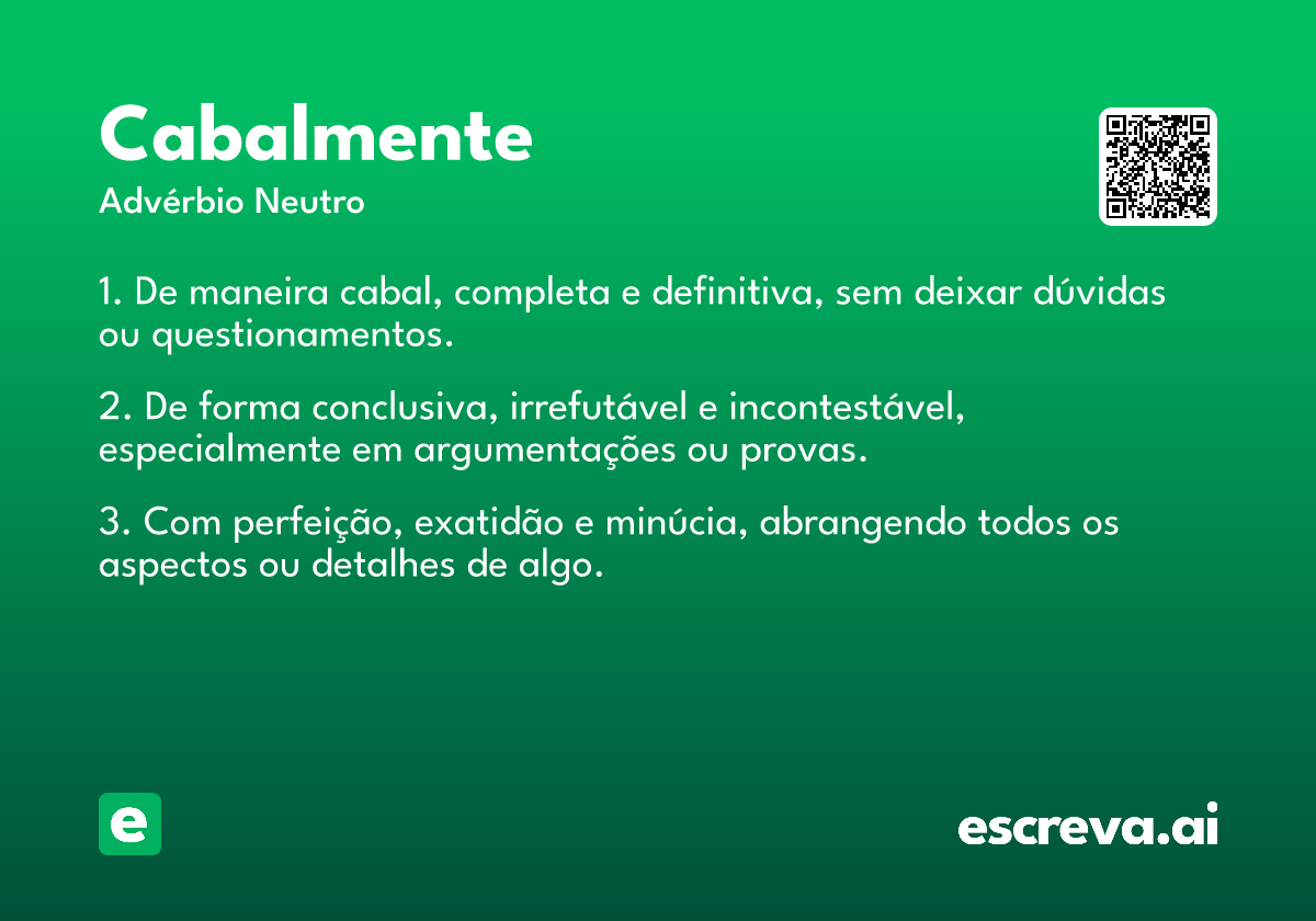 cabalmente