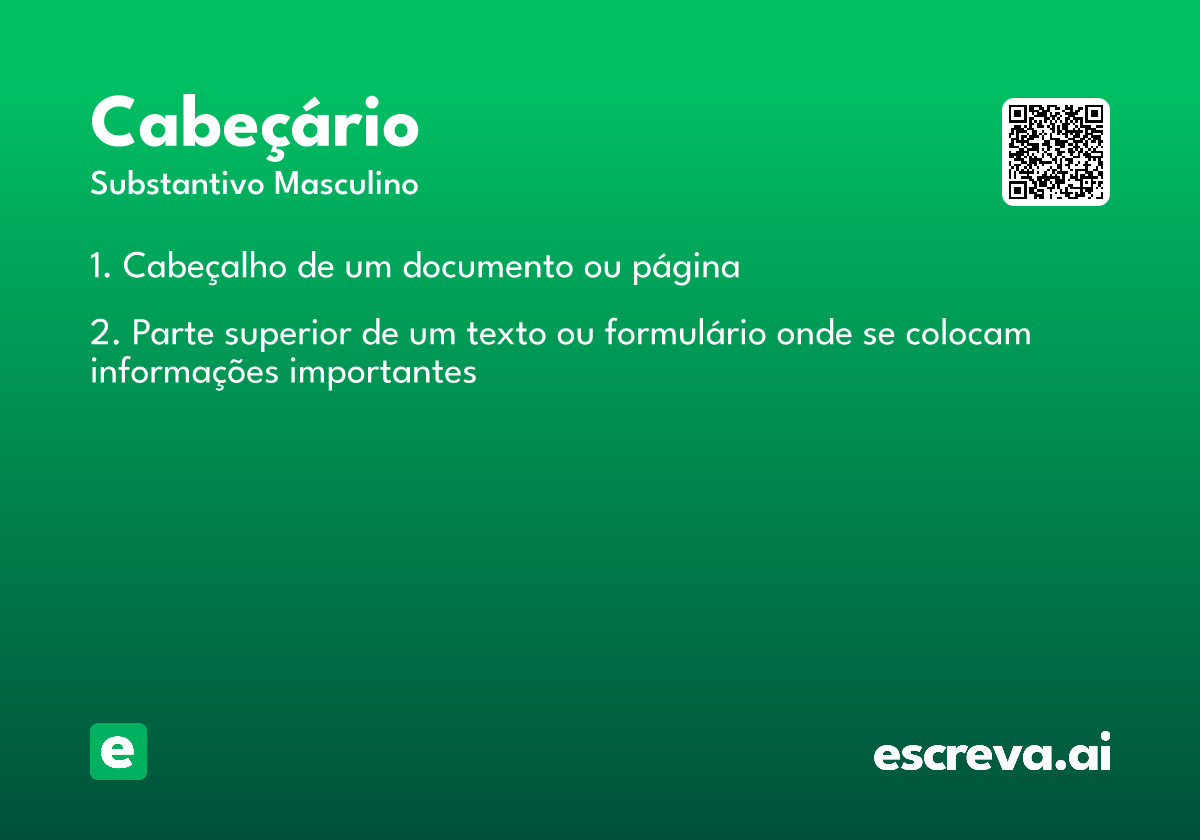 cabeçário