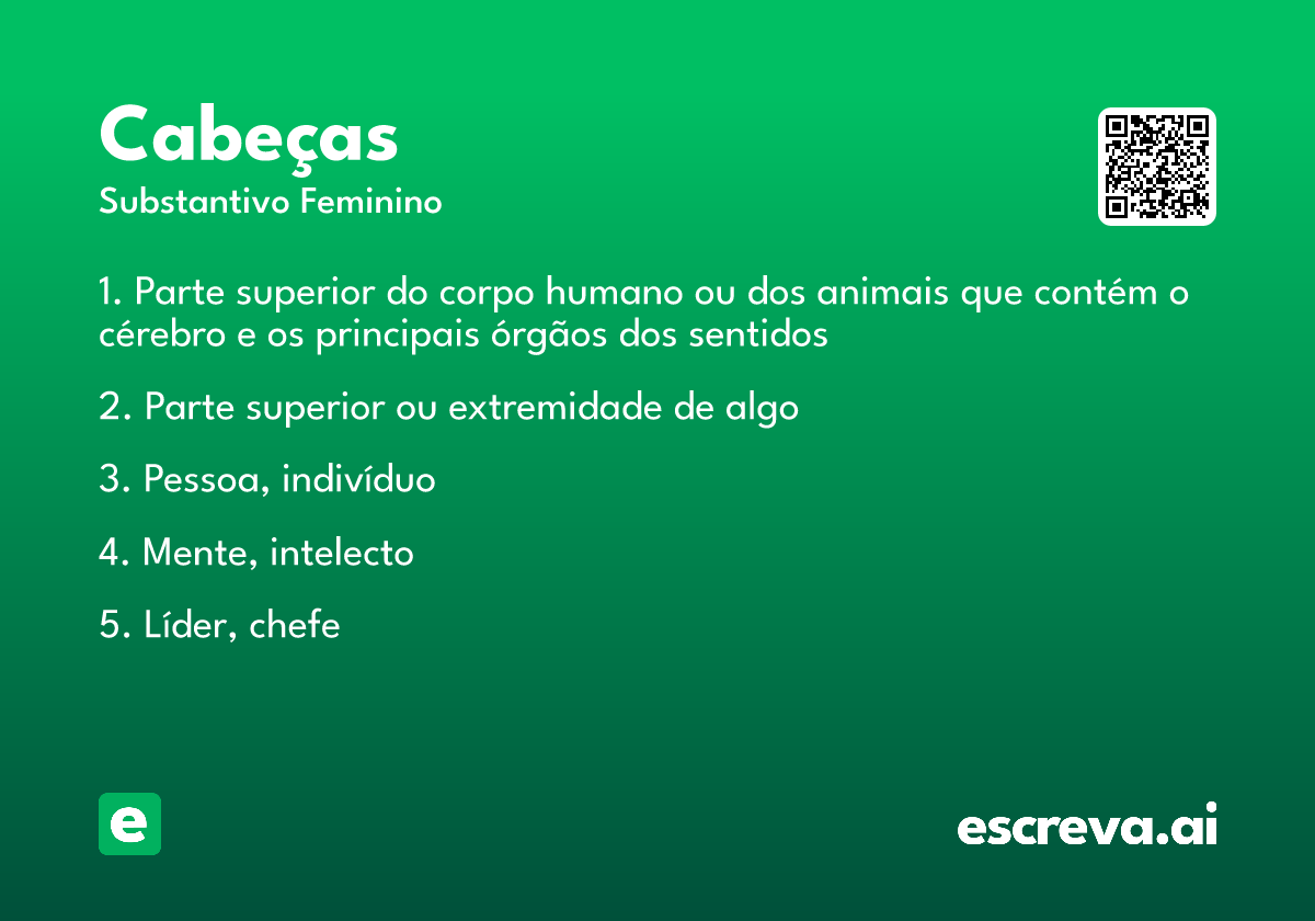 cabeças