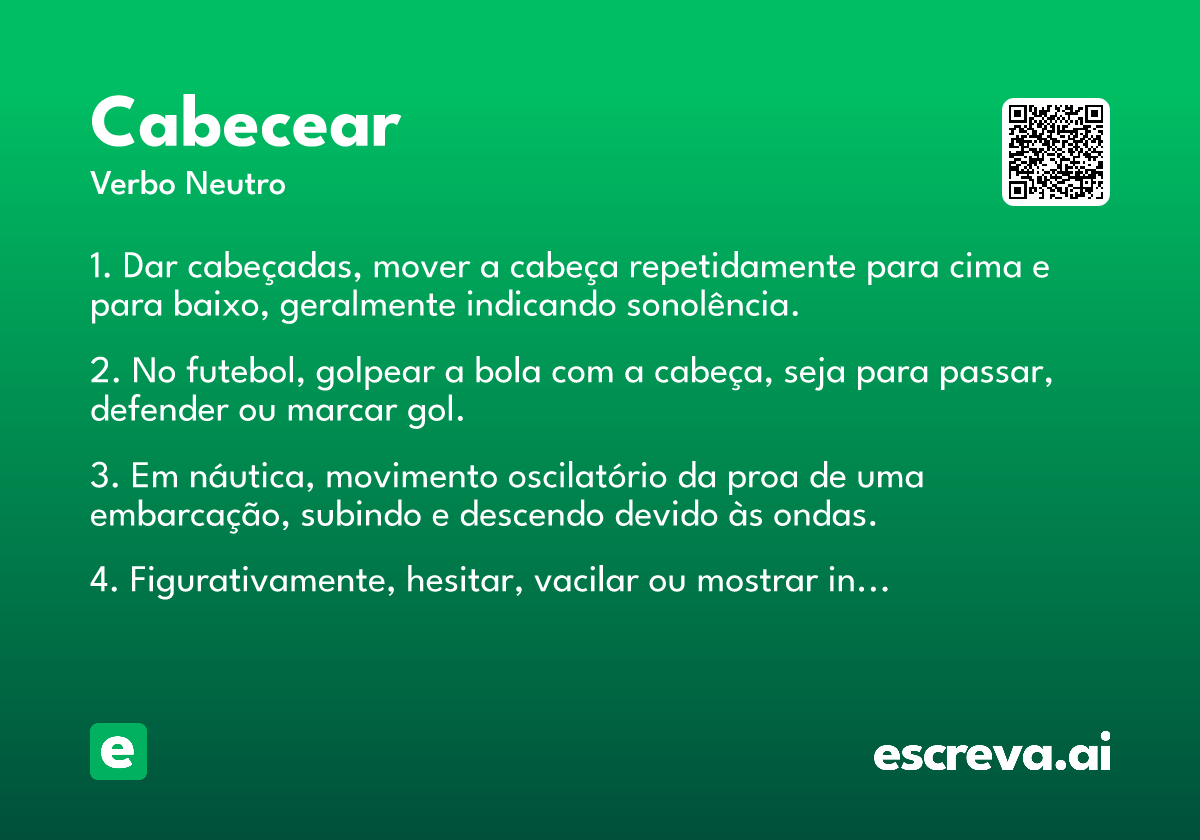 cabecear