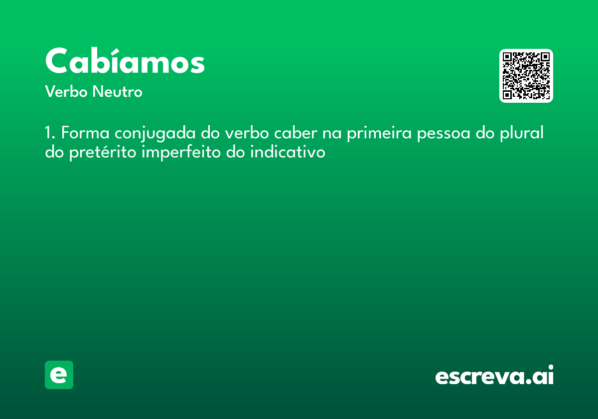 cabíamos