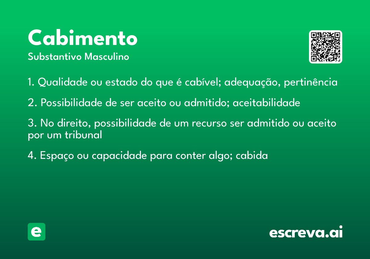 cabimento