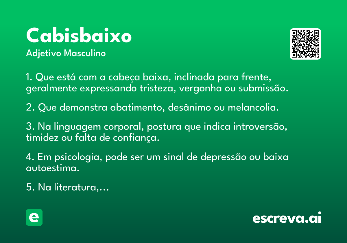 cabisbaixo