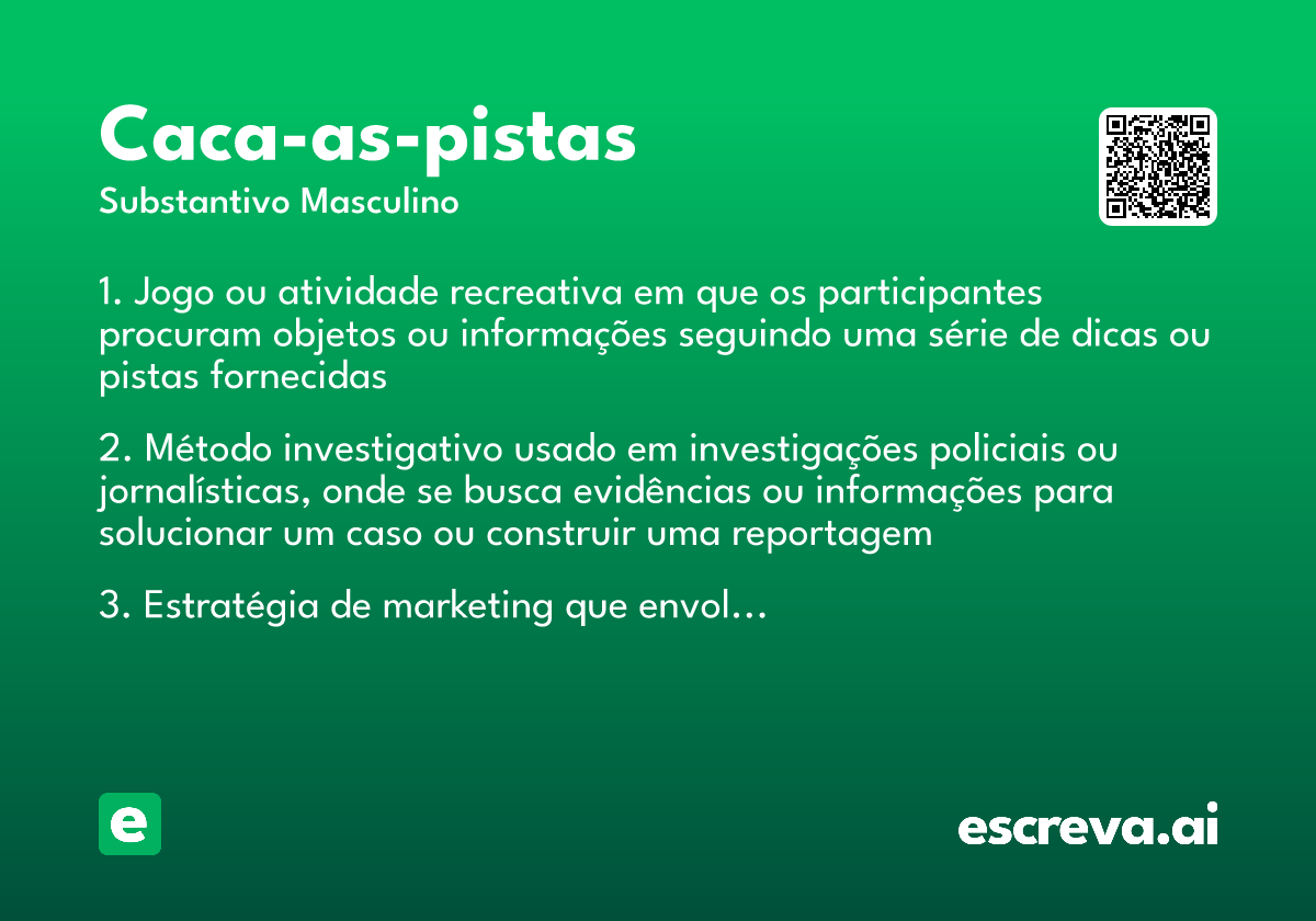 caca-as-pistas
