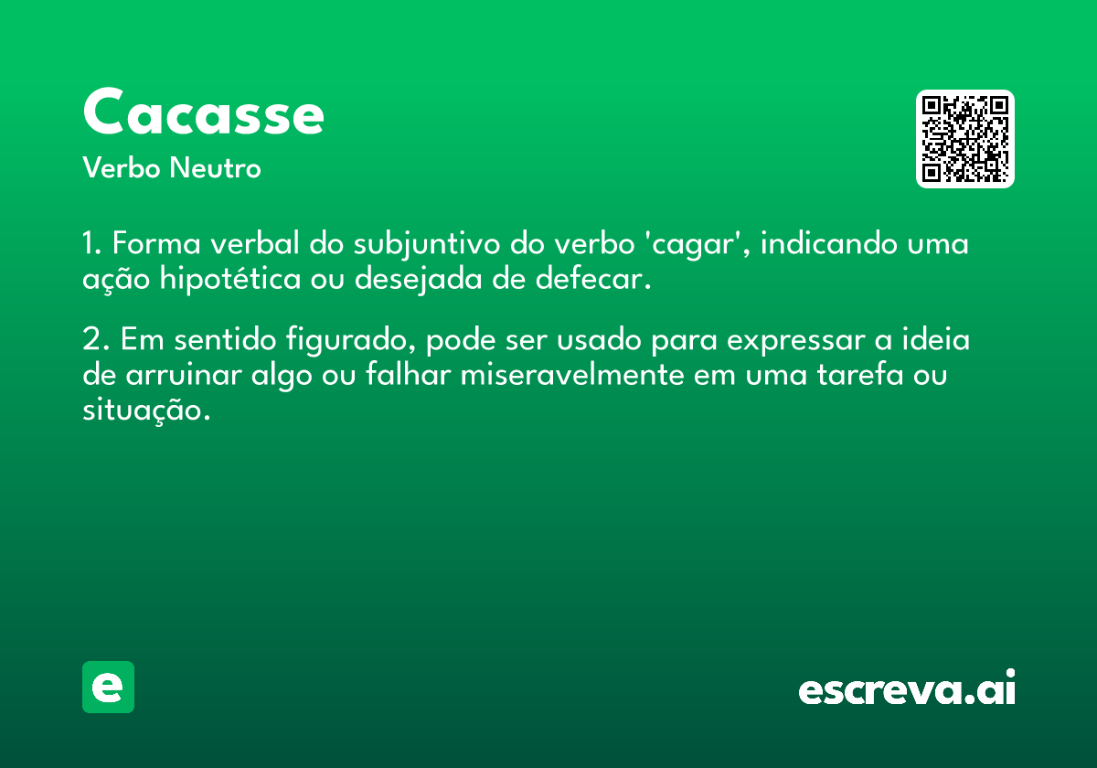 cacasse