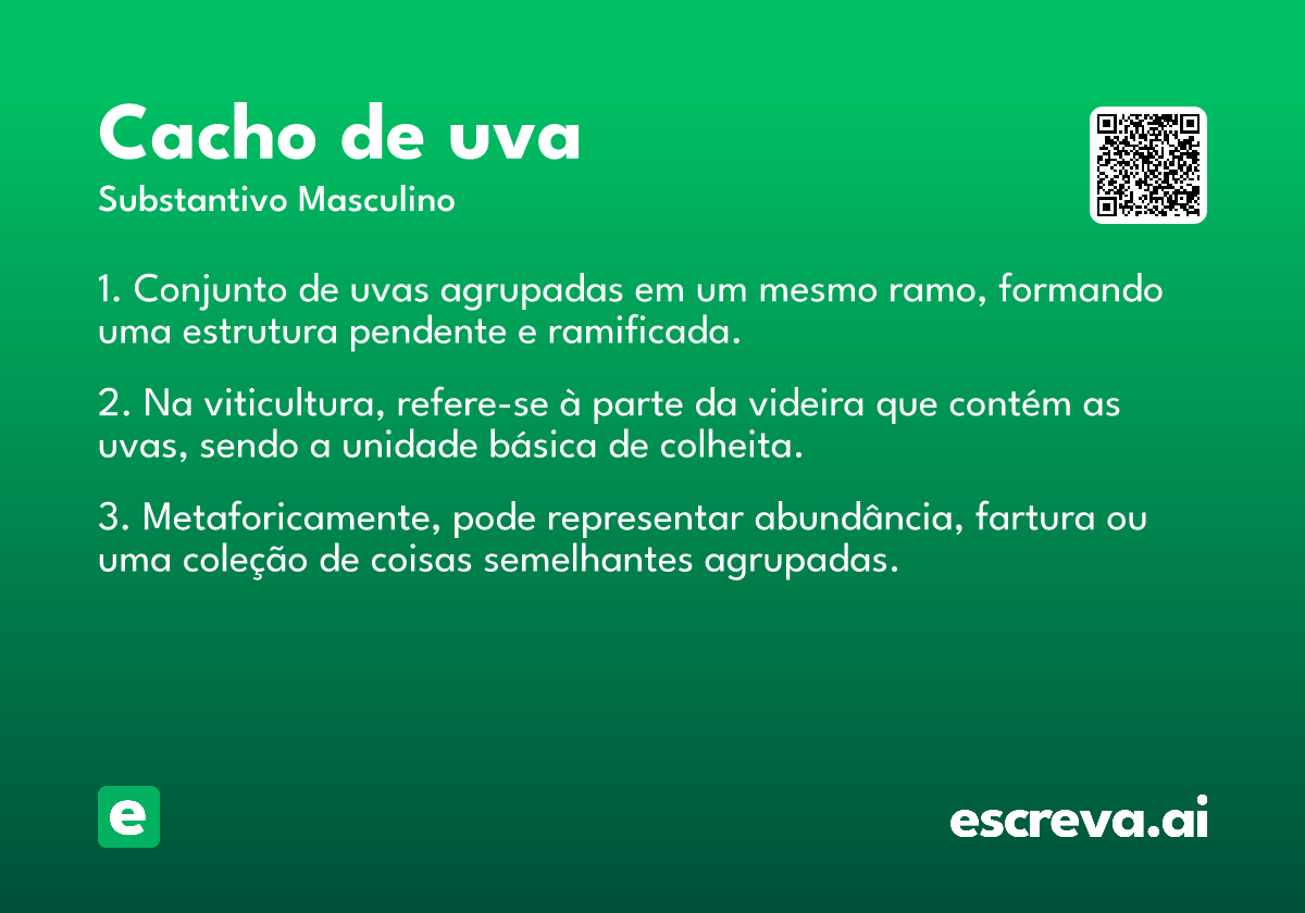 cacho de uva