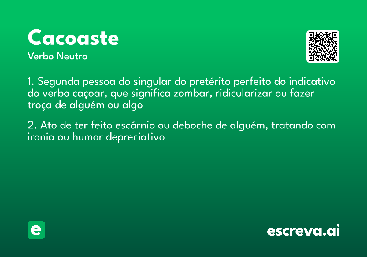 cacoaste