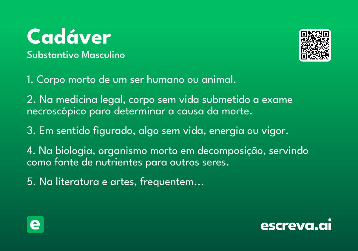 cadáver