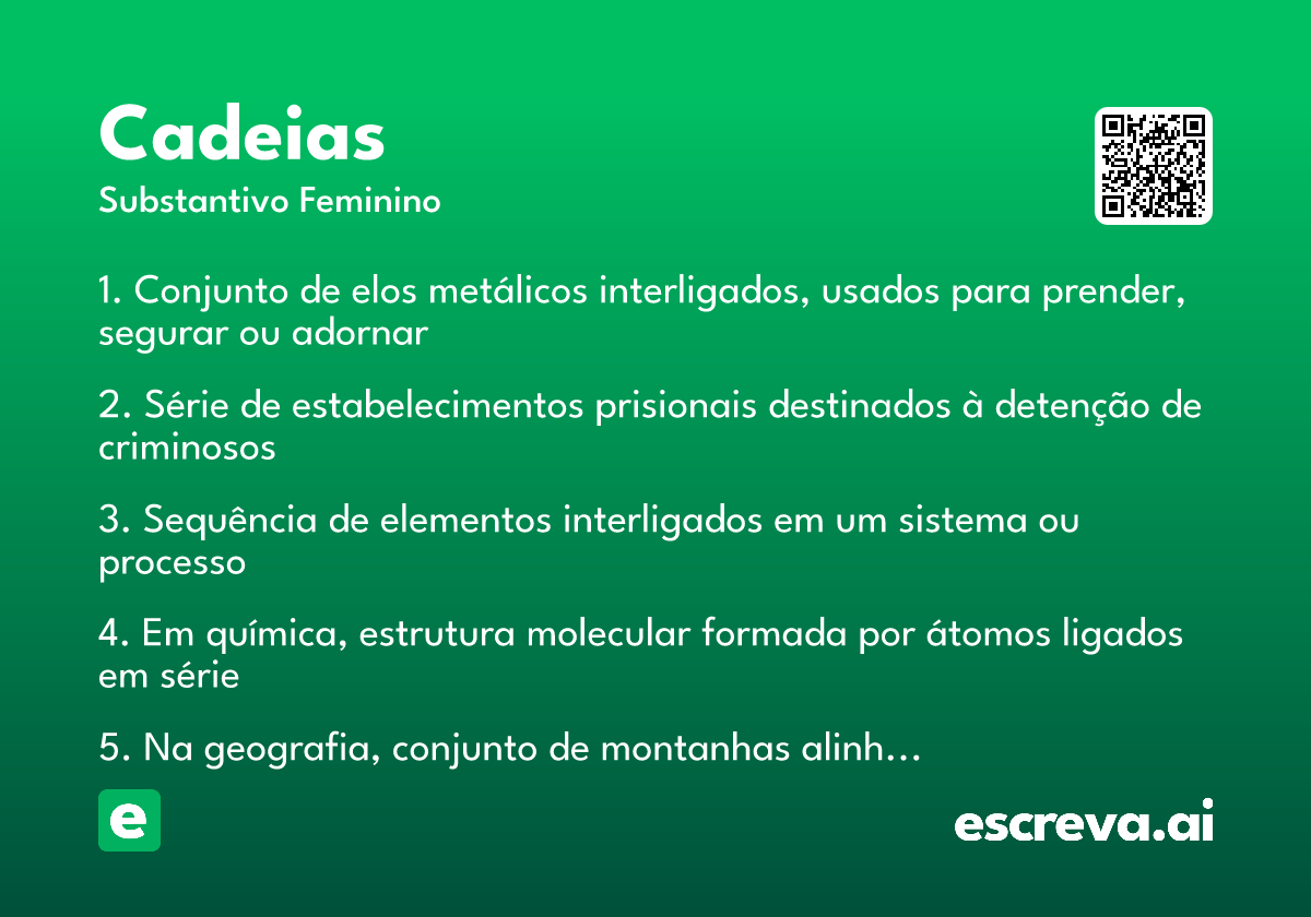 cadeias