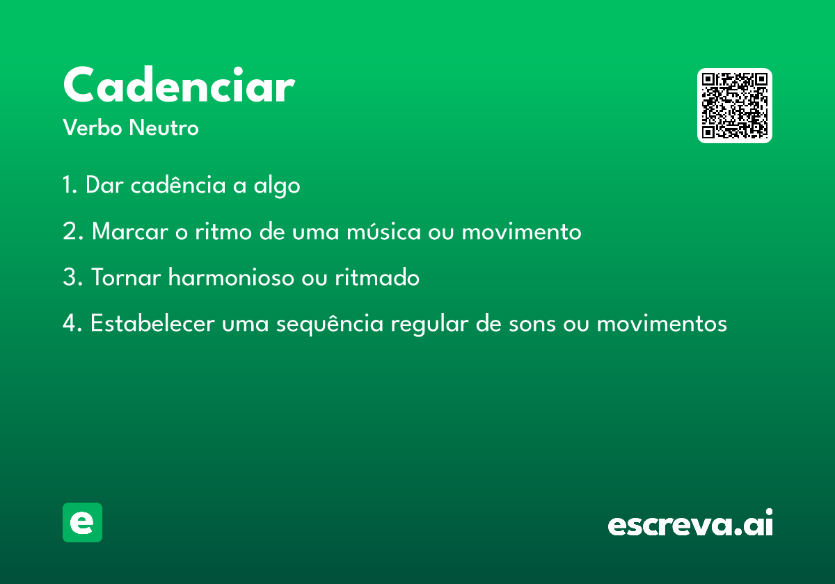 cadenciar