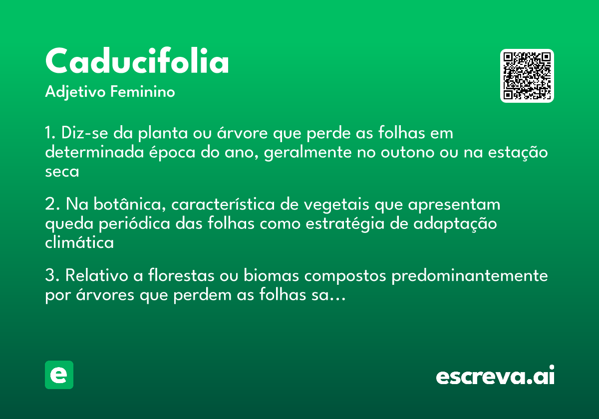 caducifolia
