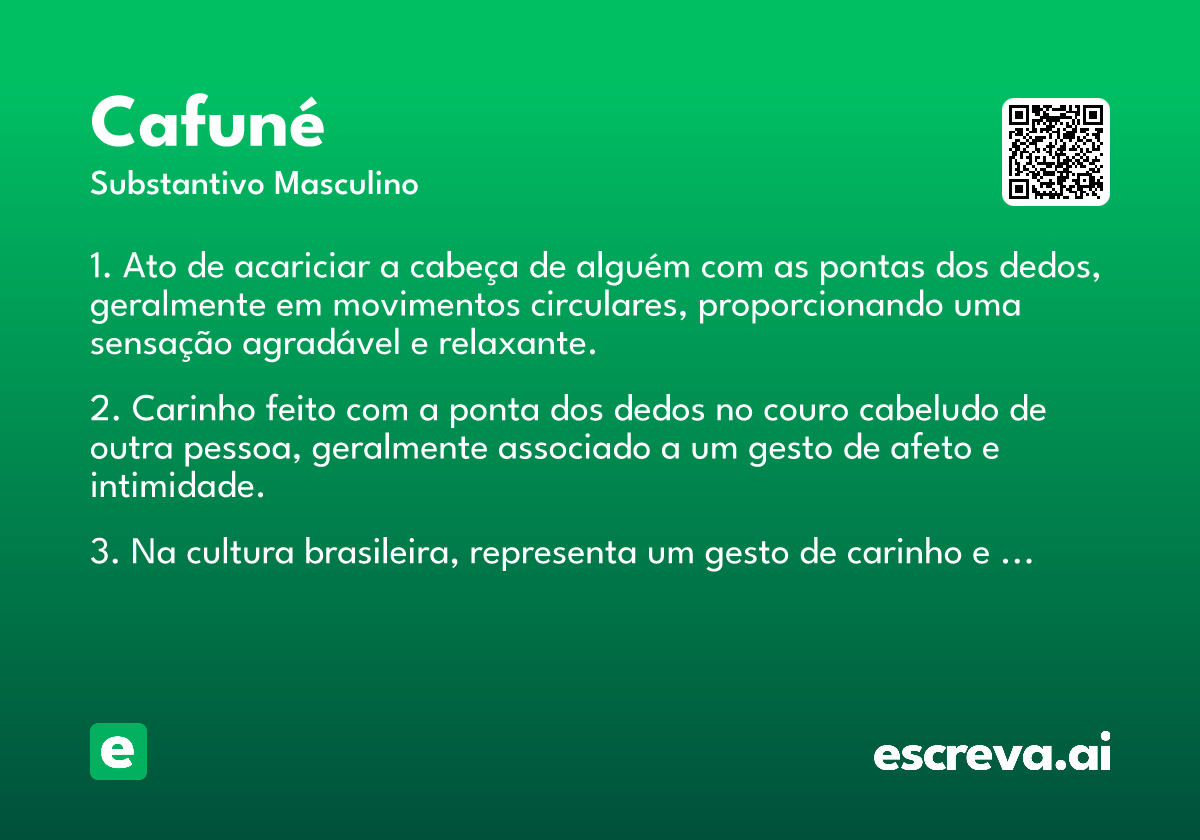 cafuné