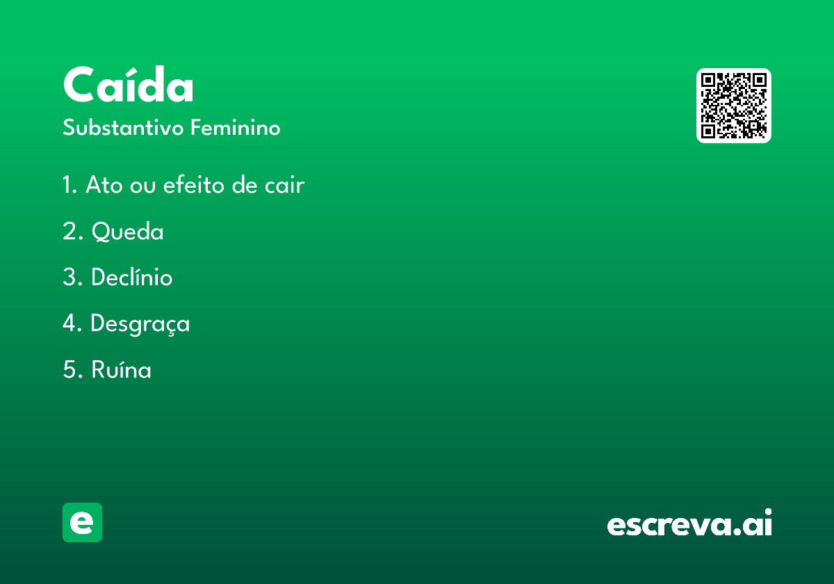 caída