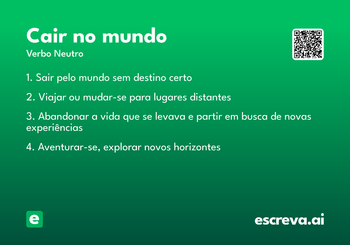 cair no mundo