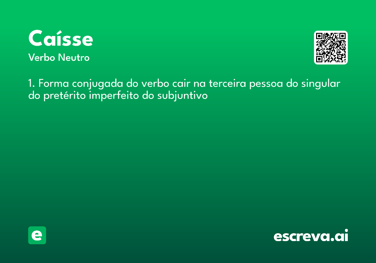 caísse