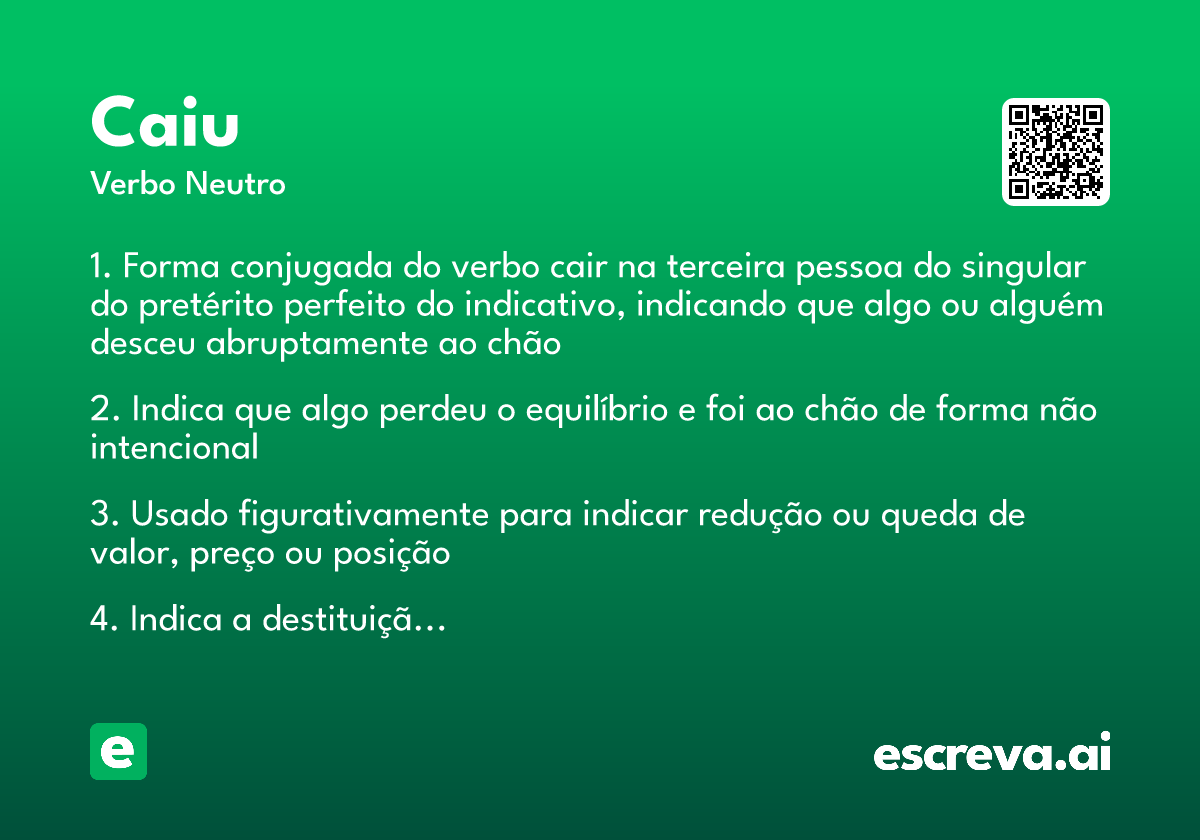 caiu