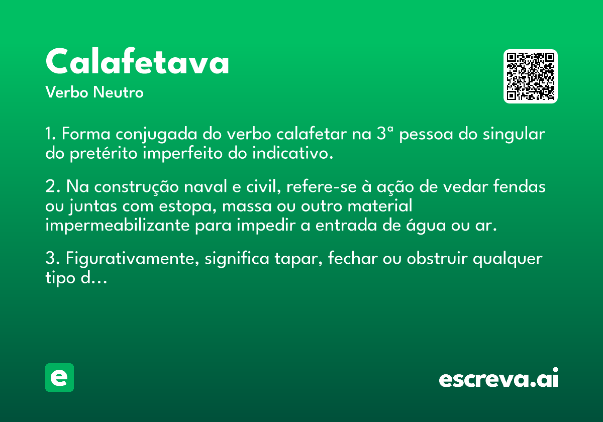 calafetava