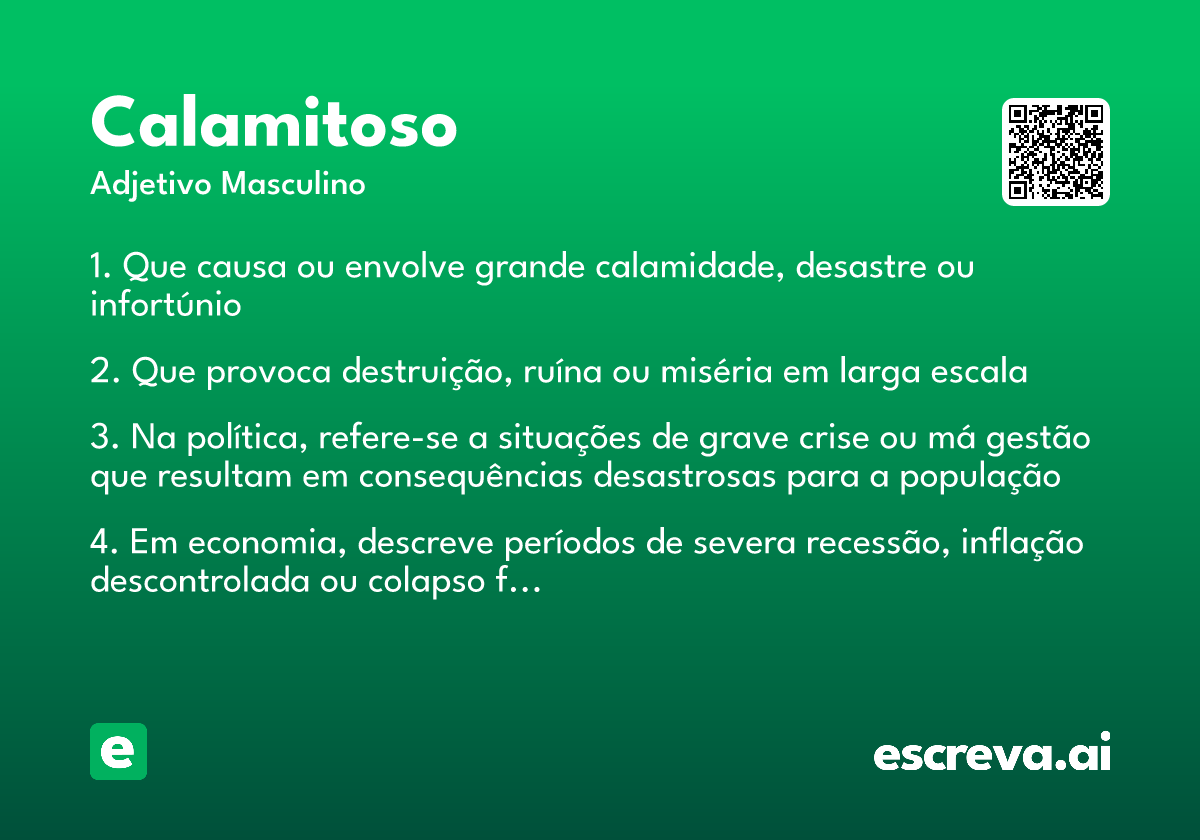calamitoso