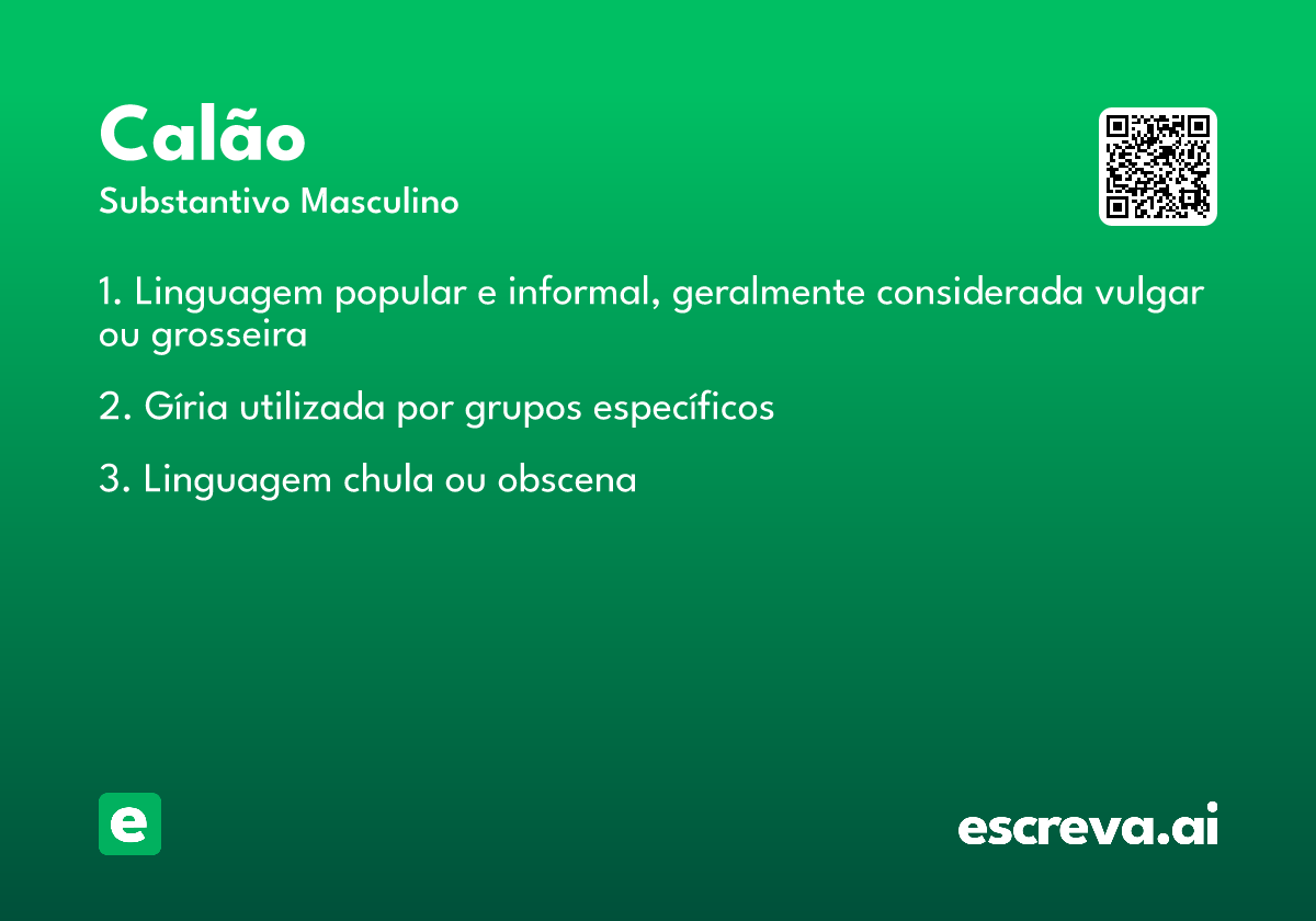 calão
