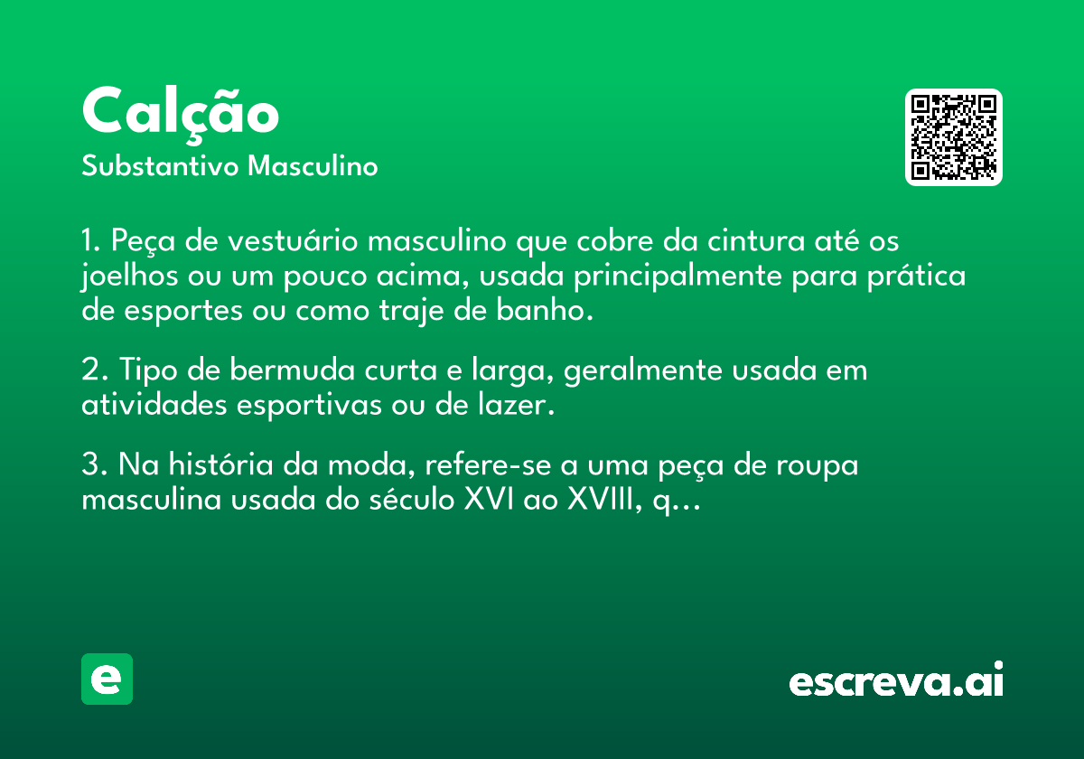 calção