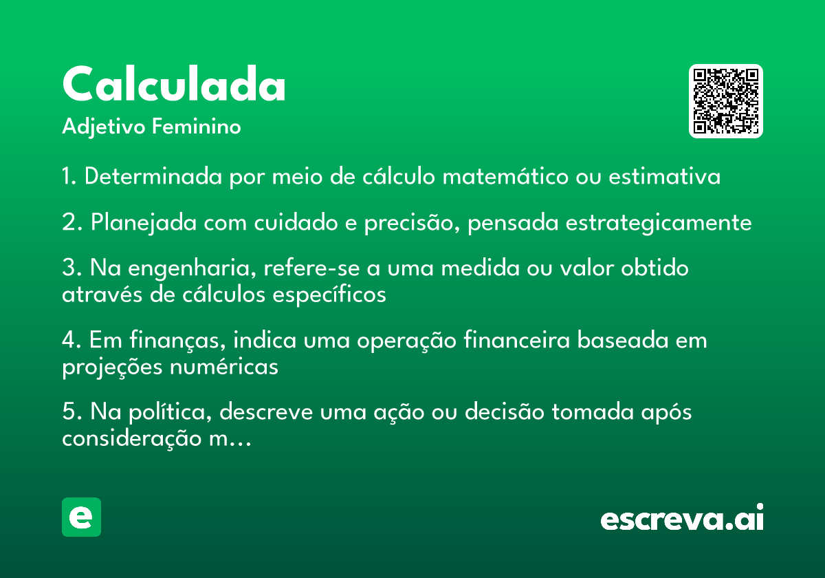 calculada