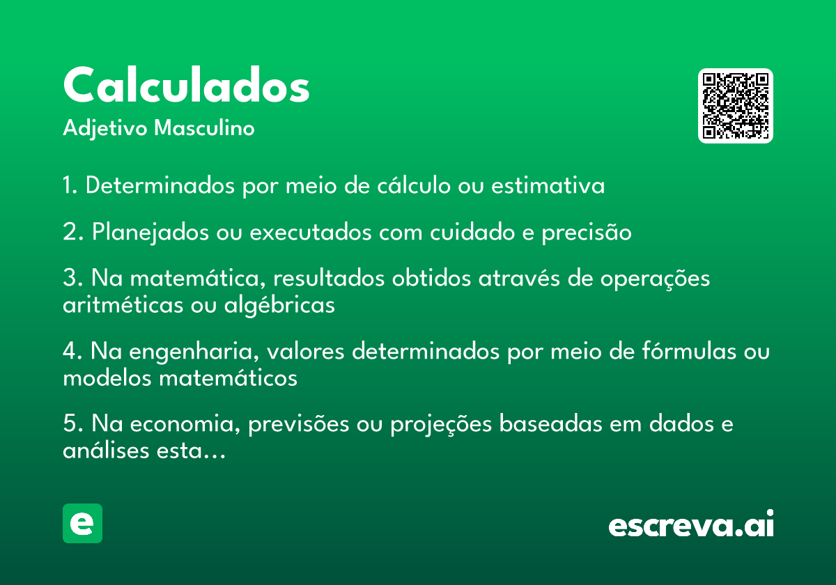 calculados