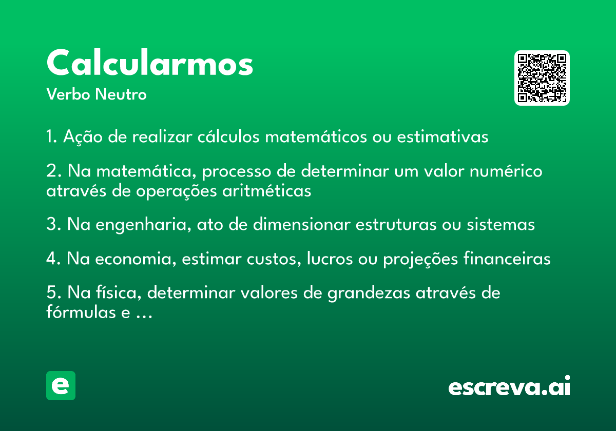 calcularmos