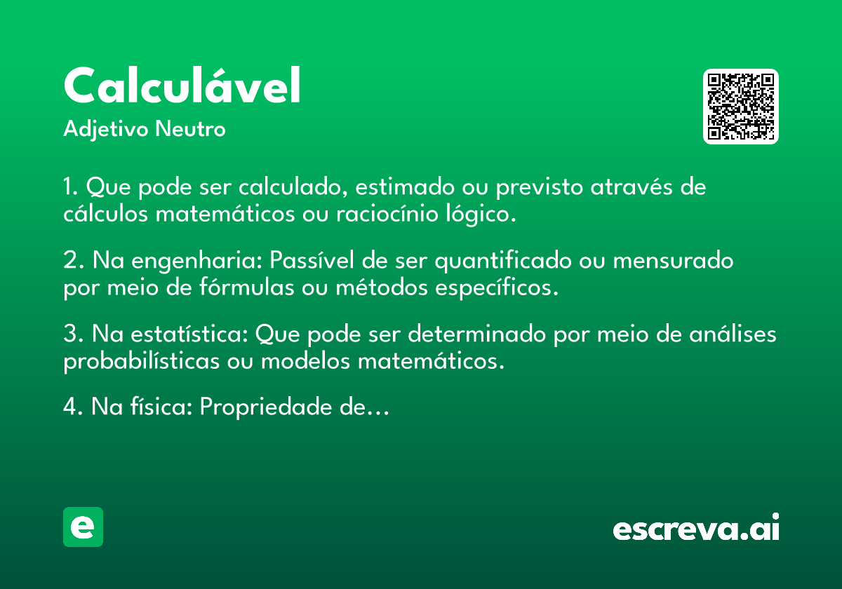 calculável