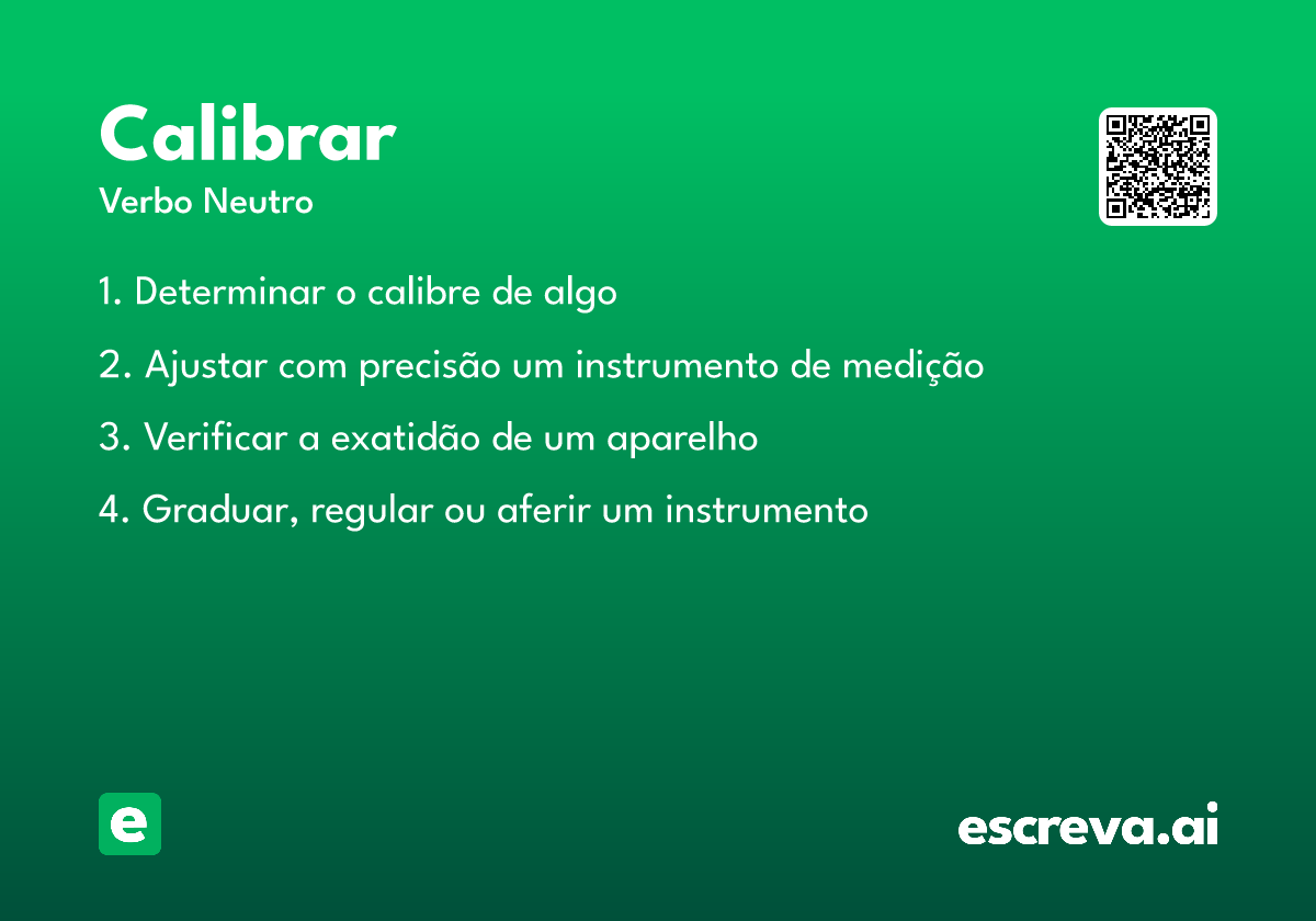 calibrar