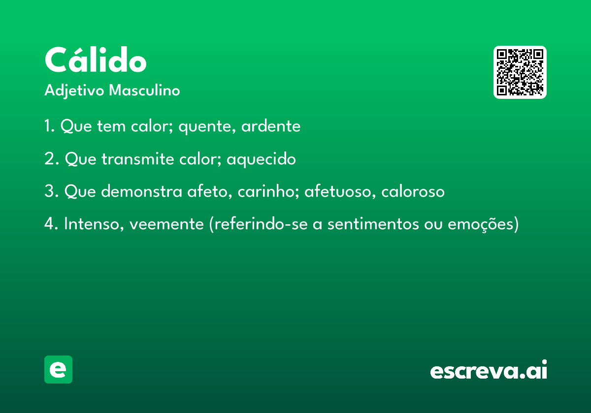 cálido