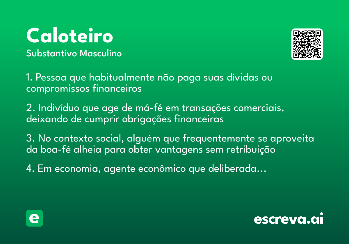 caloteiro