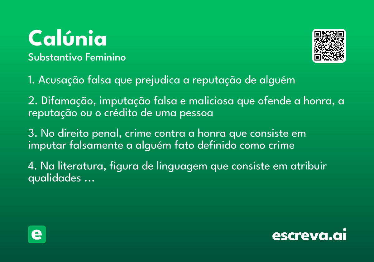 calúnia