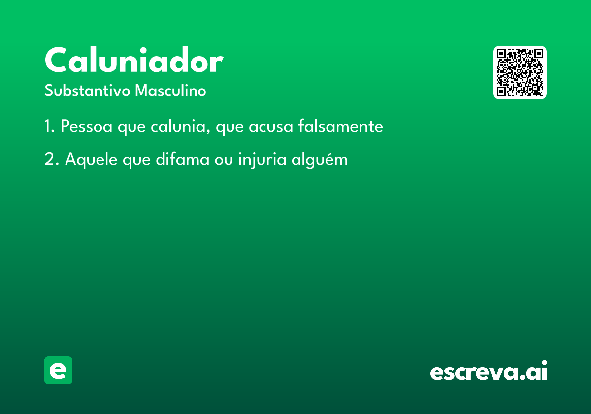 caluniador