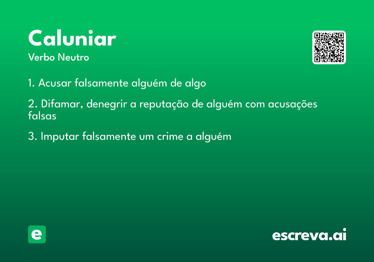 caluniar