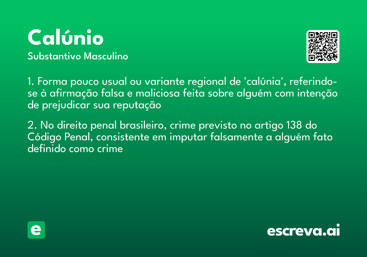 calúnio