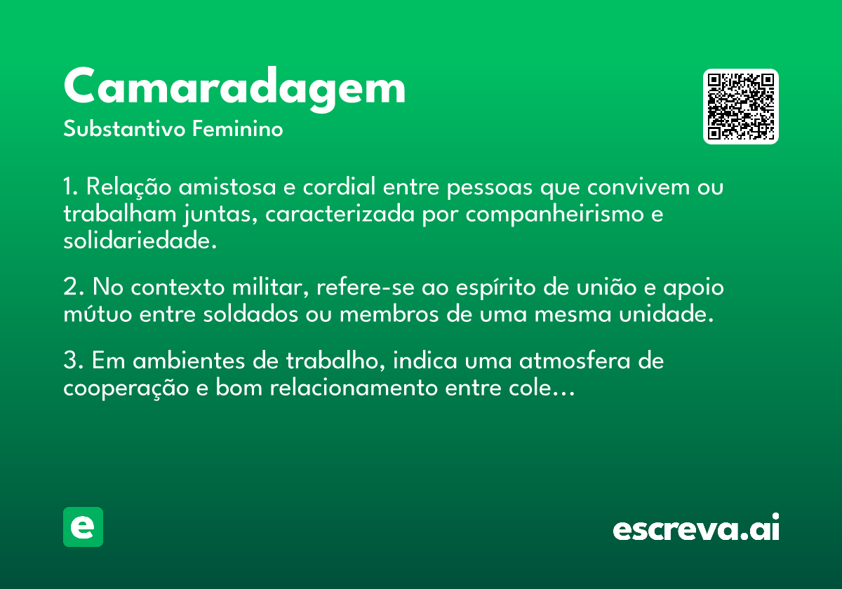 camaradagem