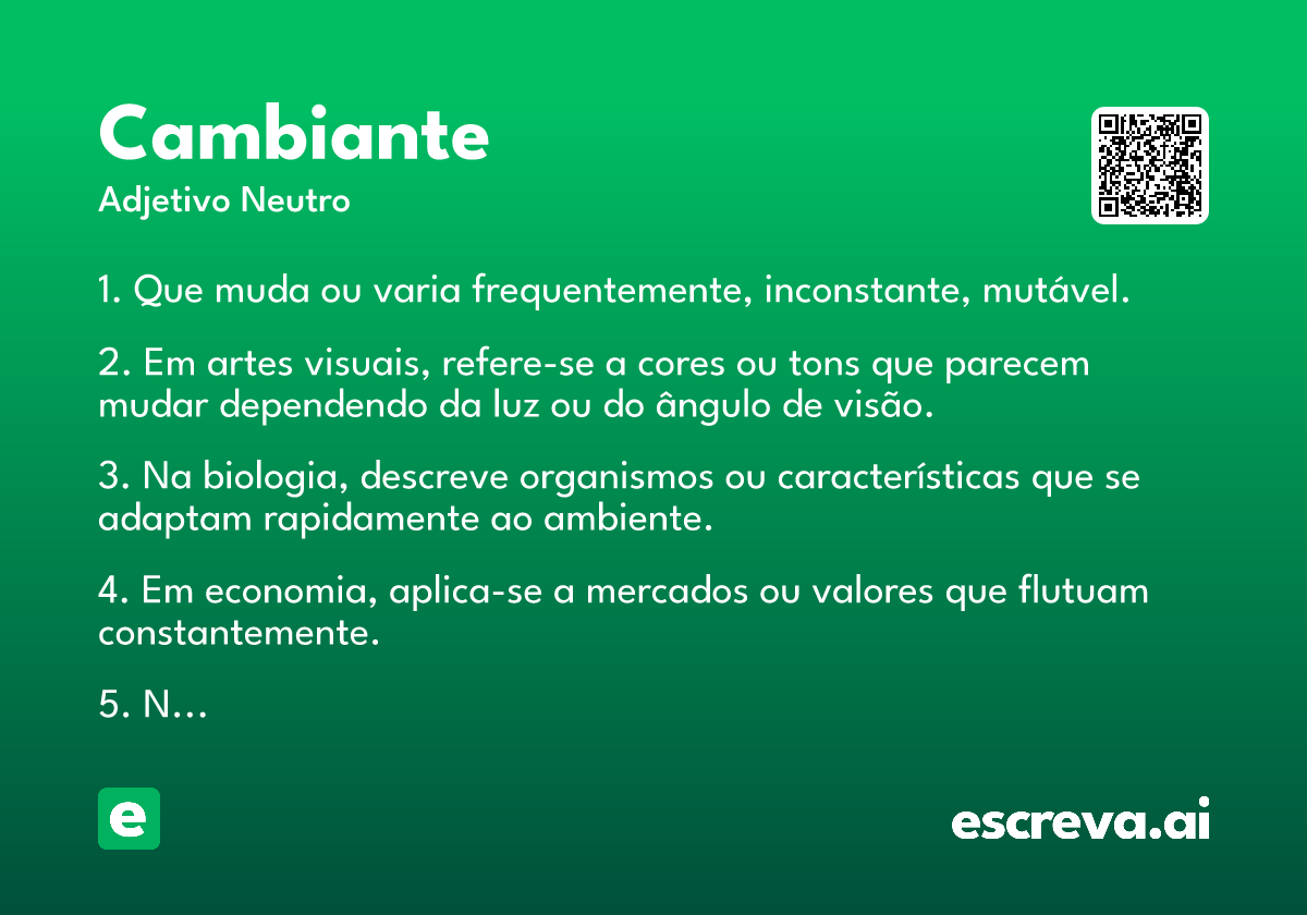 cambiante