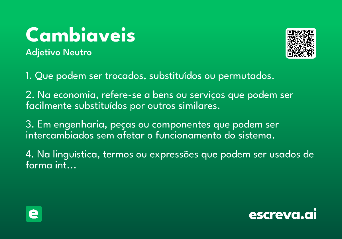 cambiaveis