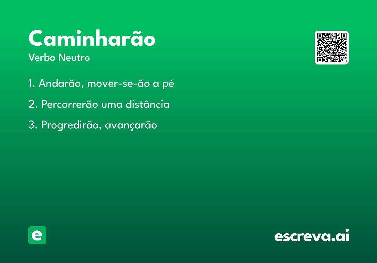 caminharão