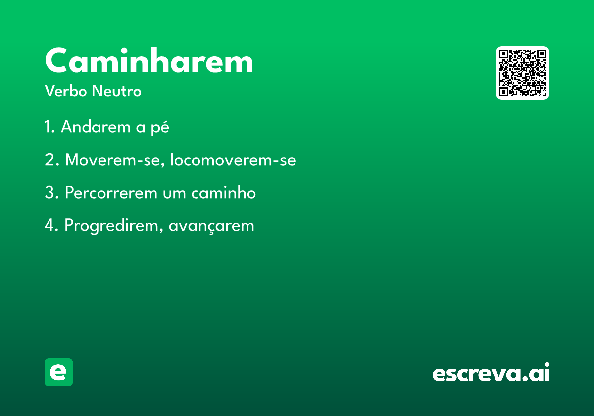 caminharem