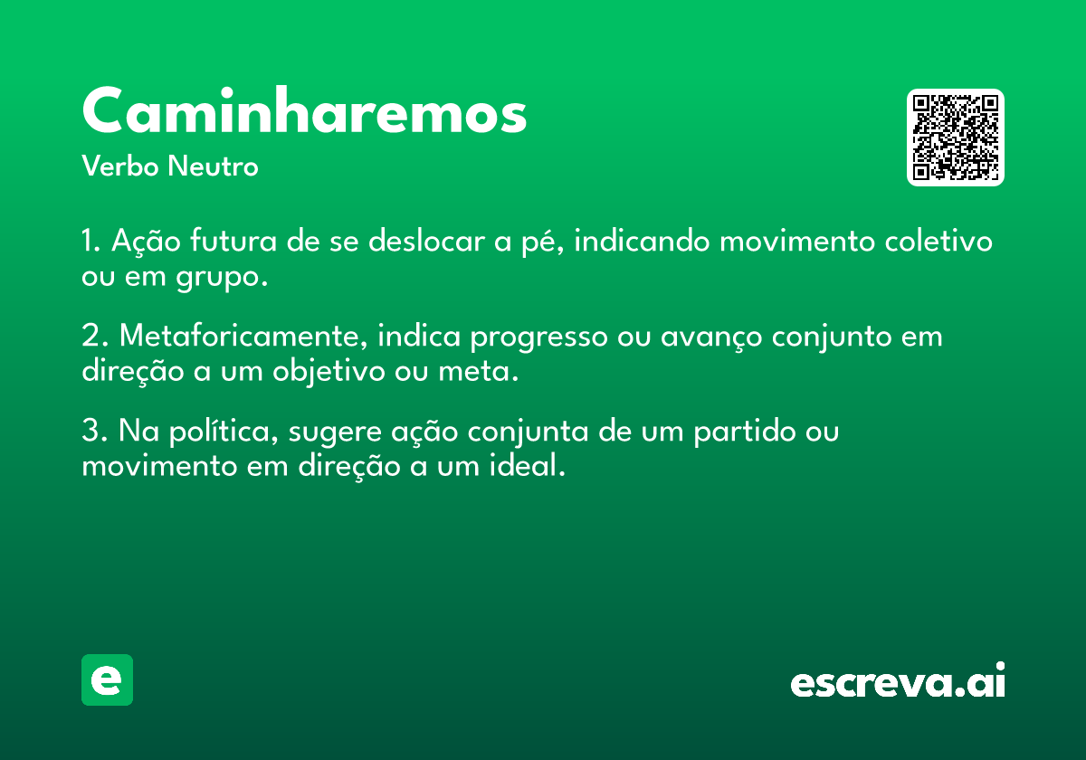 caminharemos