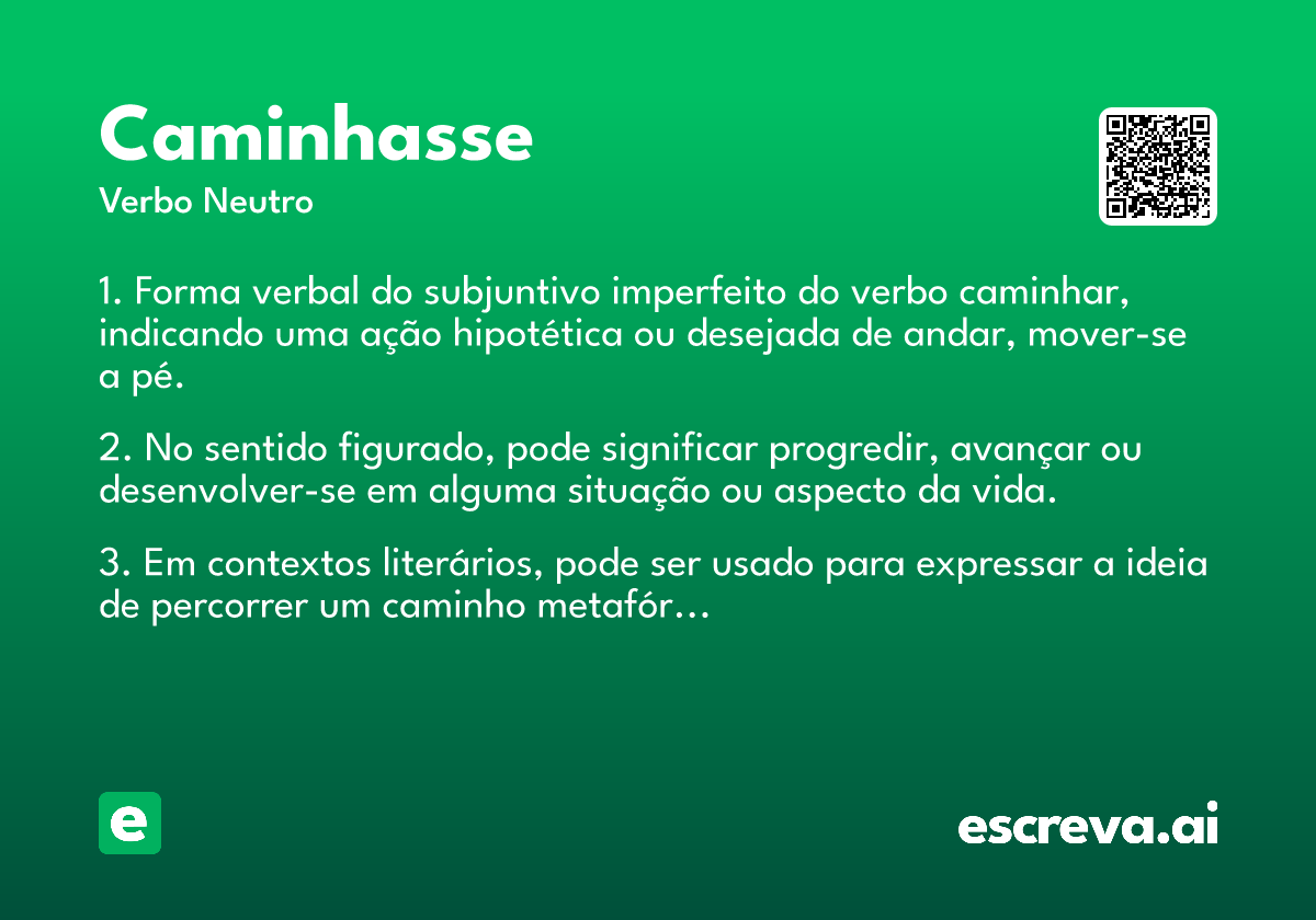 caminhasse