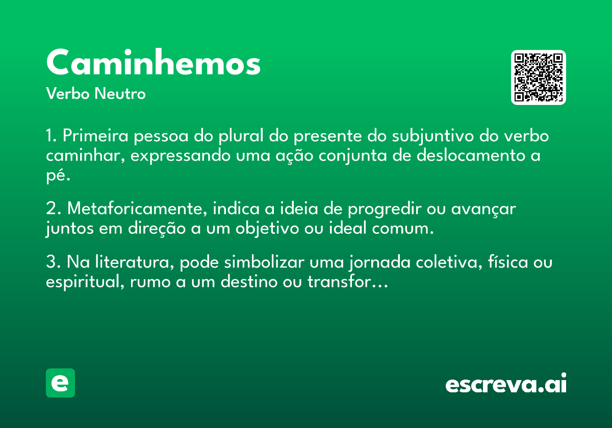 caminhemos