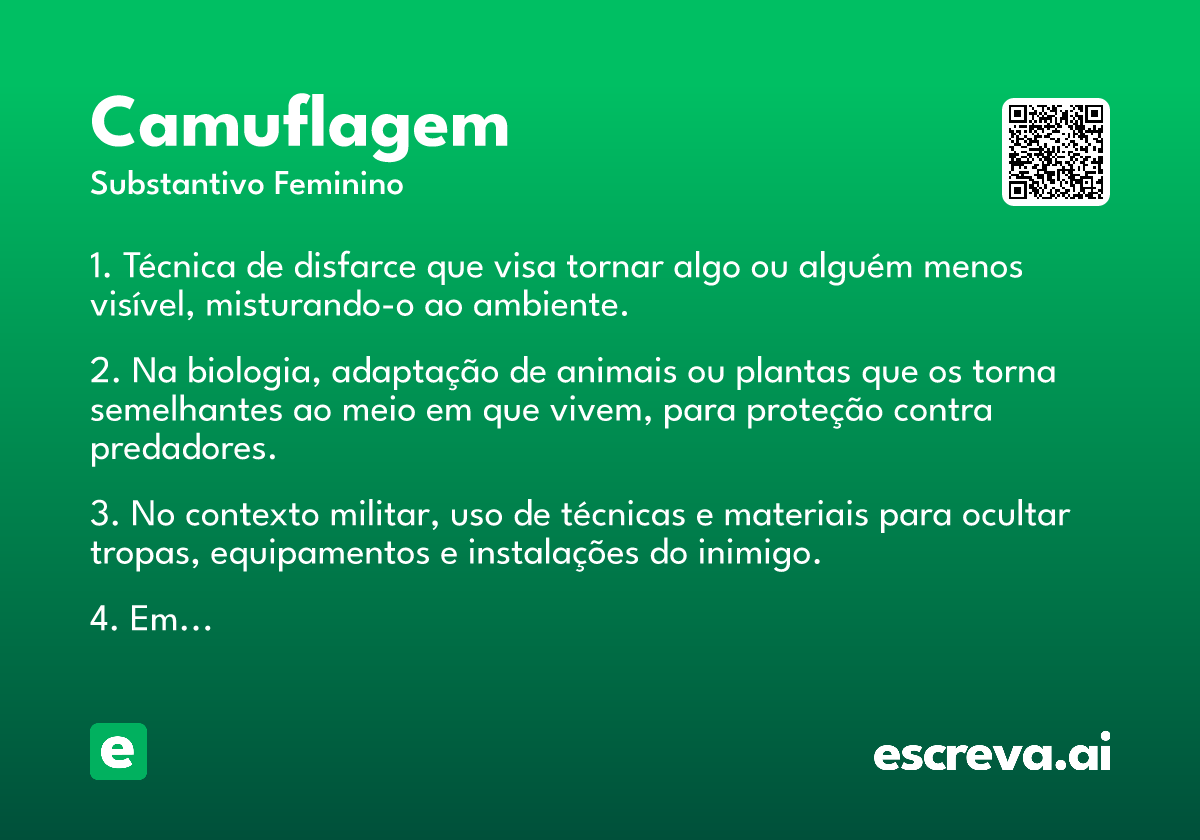 camuflagem