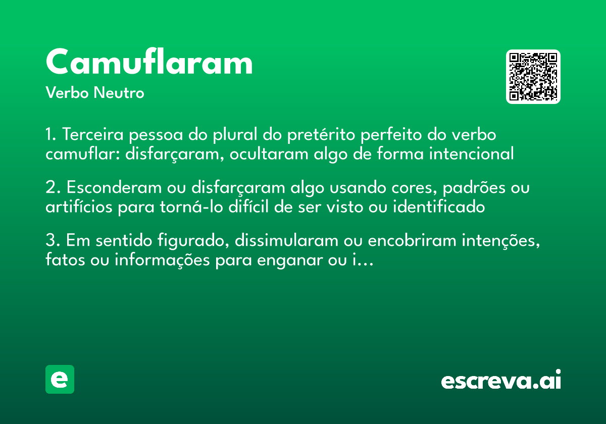camuflaram