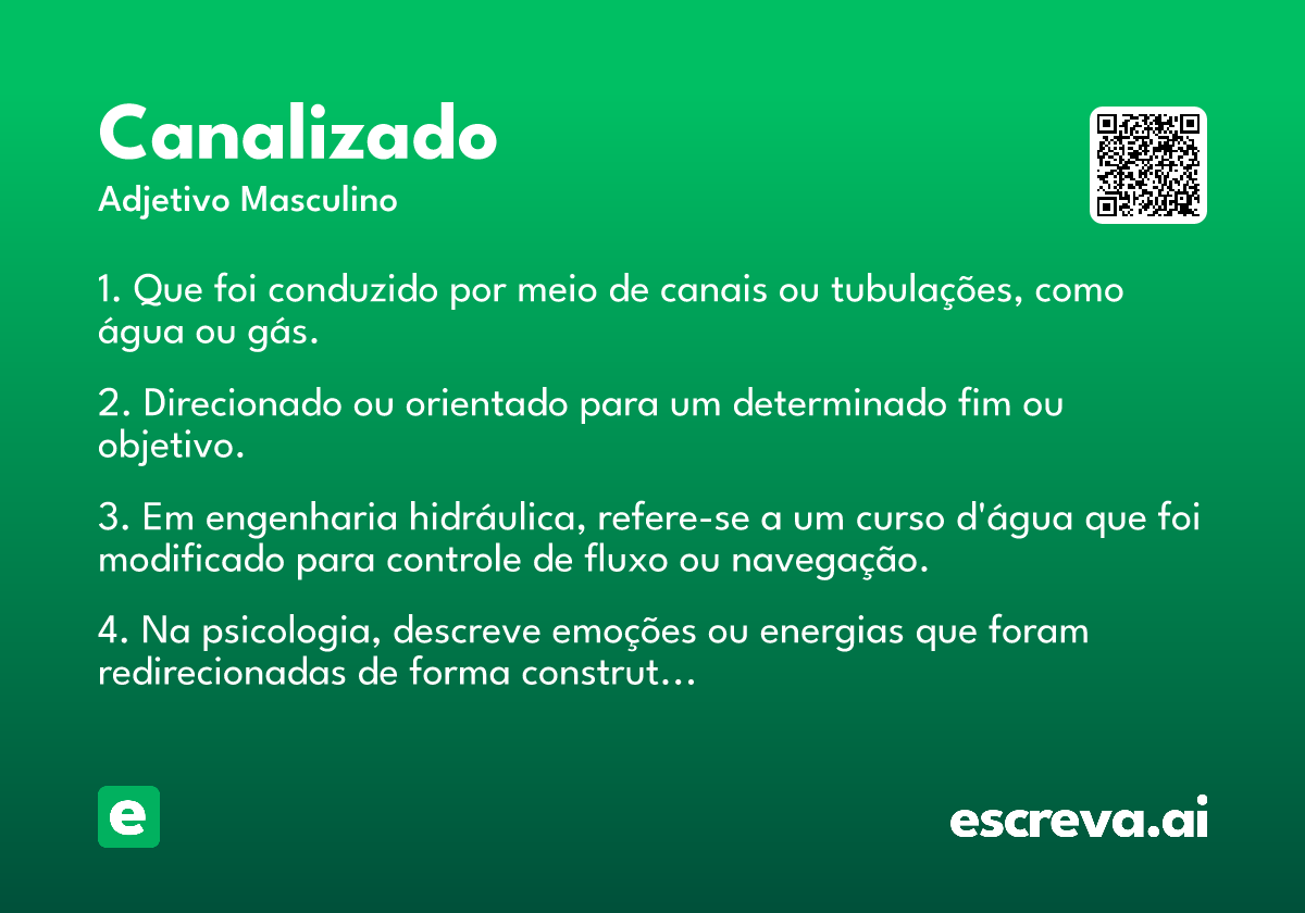 canalizado