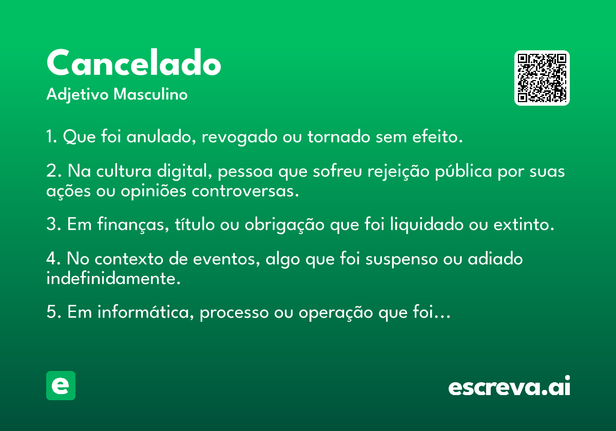 cancelado