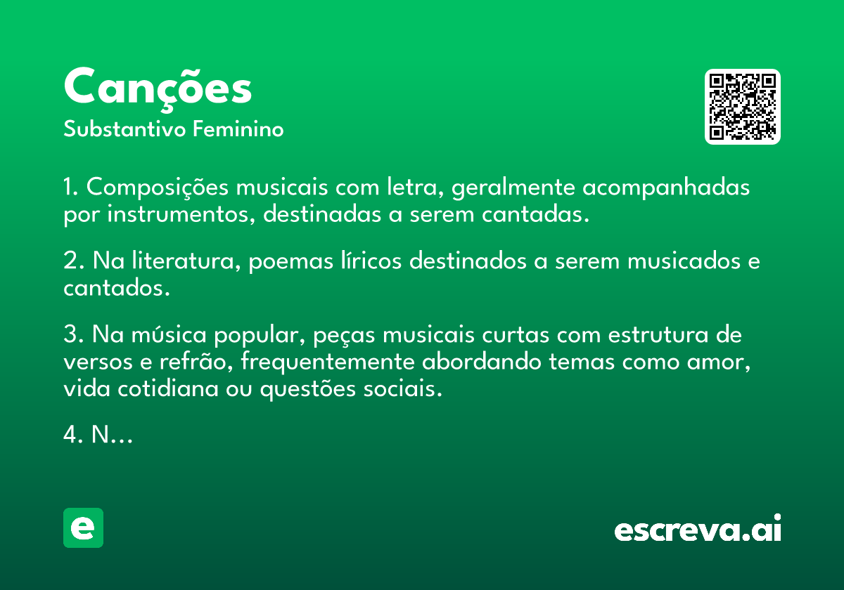 canções
