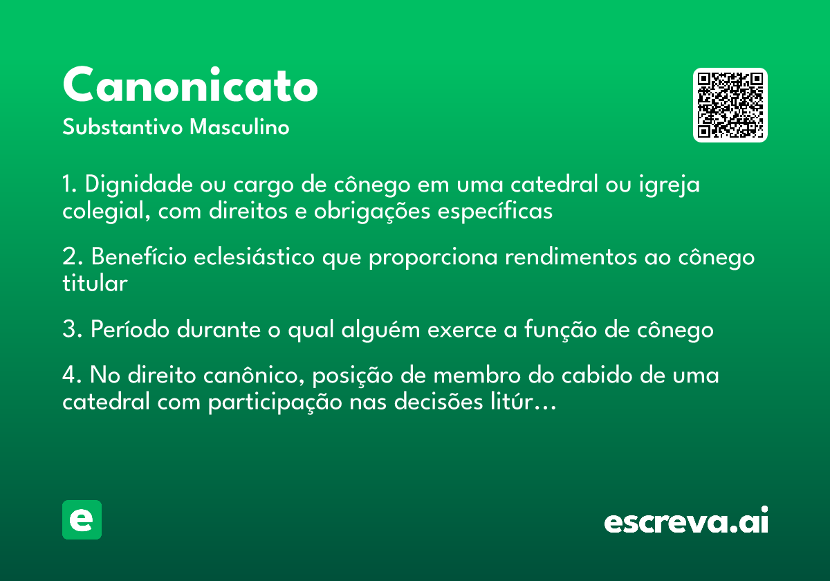 canonicato